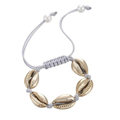 Women Shell Ankle Bracelet Natural Seashell Bracelet Jewelry Charm Barefoot Beach with Ankle strap Summer Bohemian Accessories